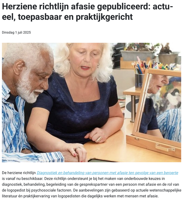 herziene richtlijn afasie